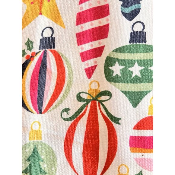 CHRISTMAS Ornaments Kitchen Towel S/2 COLORFUL 20 x 28 HOSTESS Secret Santa GIFT - Picture 4 of 8